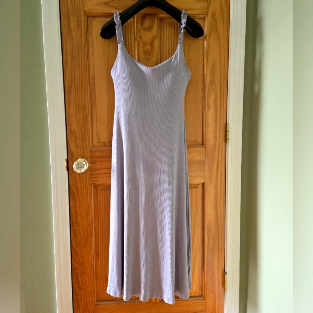 Light Purple OGL Midi Dress Very Stretchy! Built In Bra. NWOT